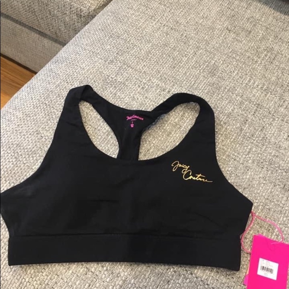 Juicy couture size large sports bra new with tags